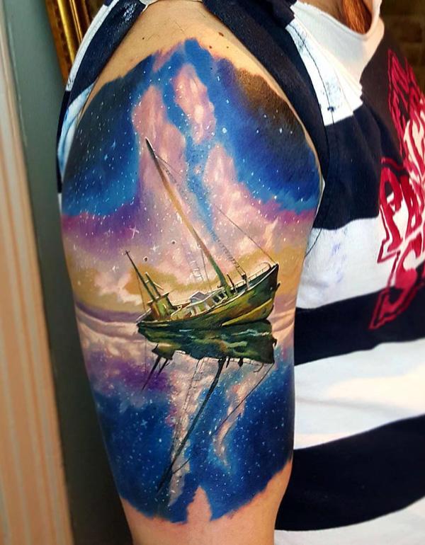 tatuaje barco navio 87