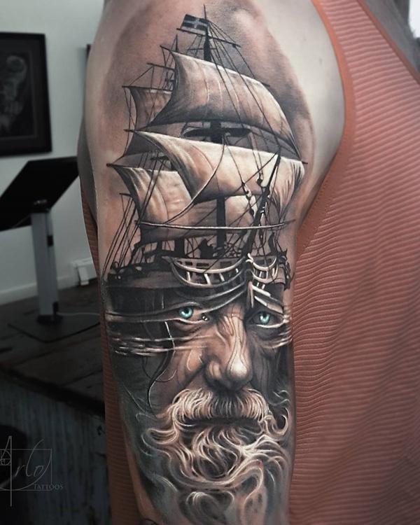 tatuaje barco navio 89