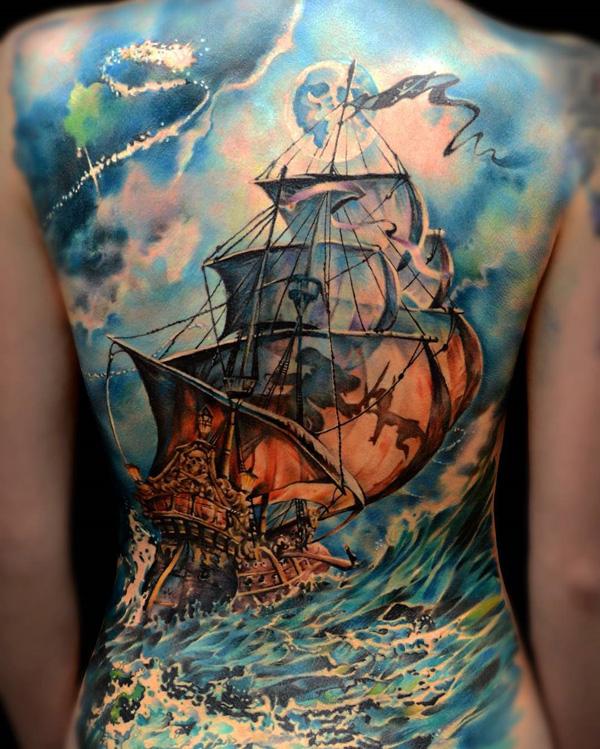 tatuaje barco navio 92