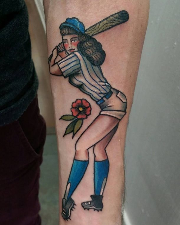 tatuaje beisbol 80