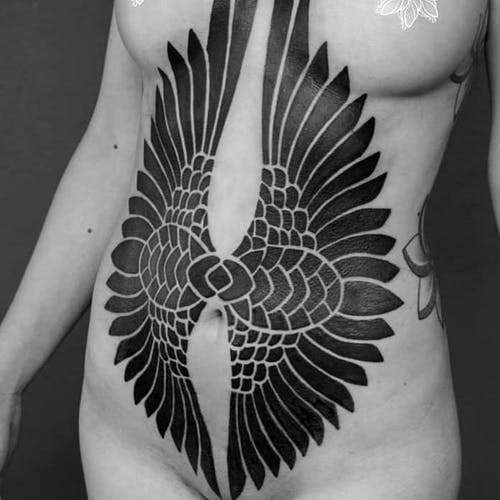 tatuaje blackwork 89