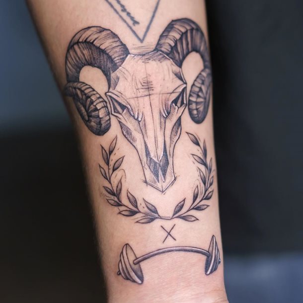 tatuaje calavera craneo cabra 02