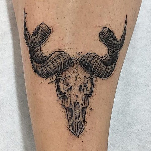 tatuaje calavera craneo cabra 16