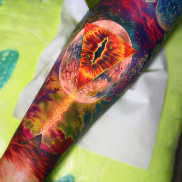 tatuaje cosmico espacio 19