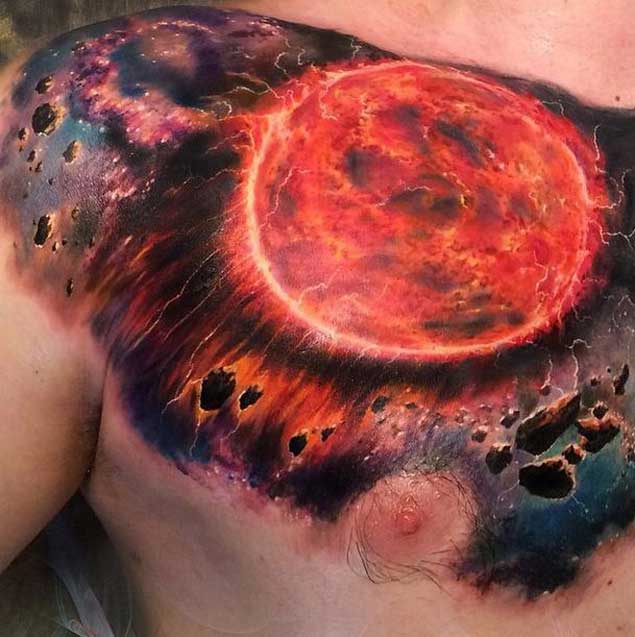 tatuaje cosmico espacio 37