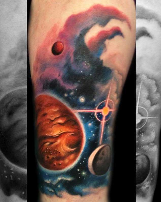 tatuaje cosmico espacio 39