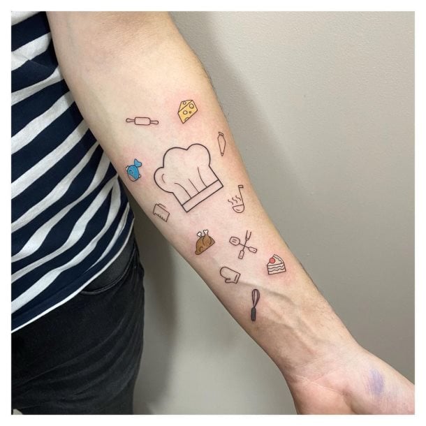 Tatuajes de cuchillos de cocina para chefs – 10 diseños y simbolismos