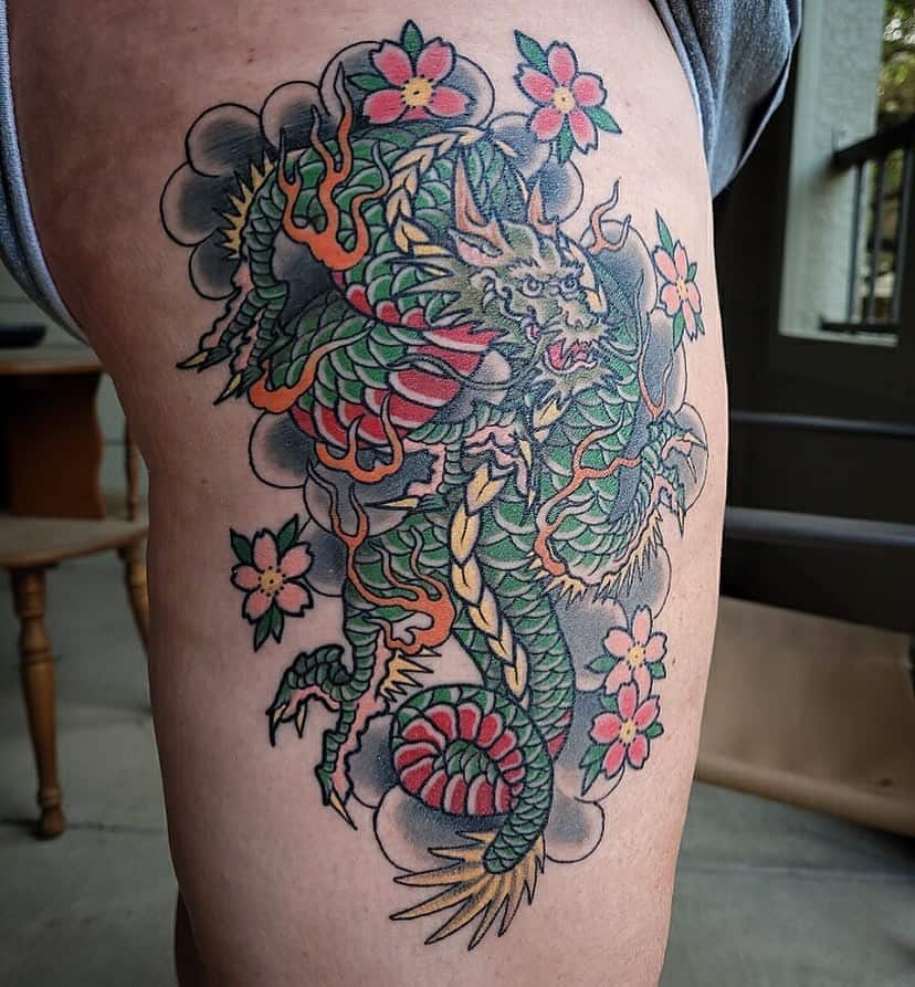 tatuaje flores japonesas 17