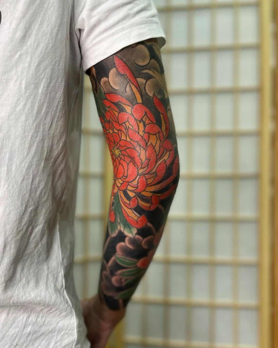 tatuaje flores japonesas 20