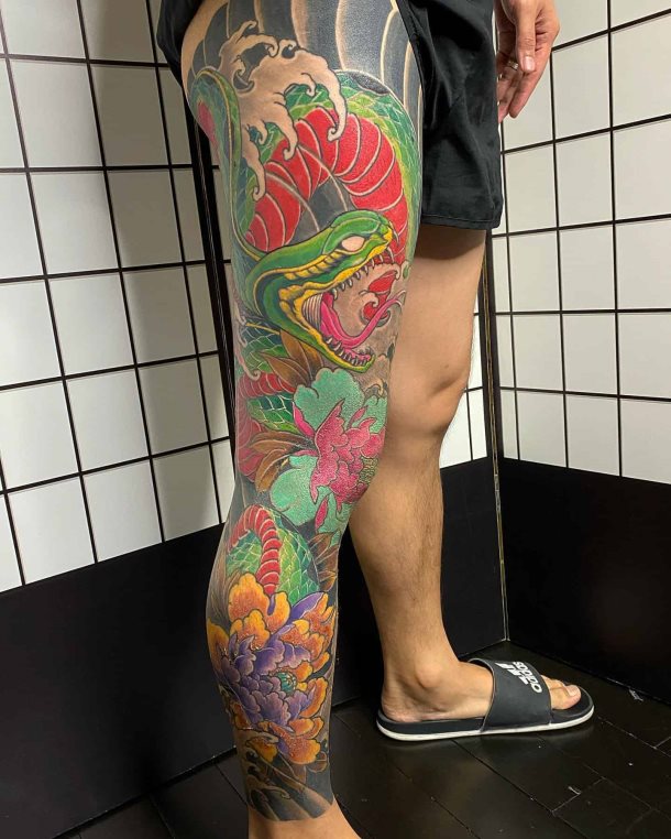 tatuaje flores japonesas 25