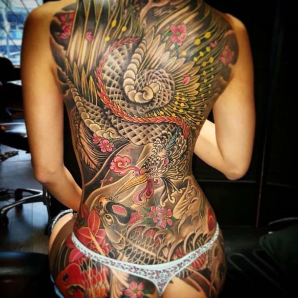 tatuaje flores japonesas 32