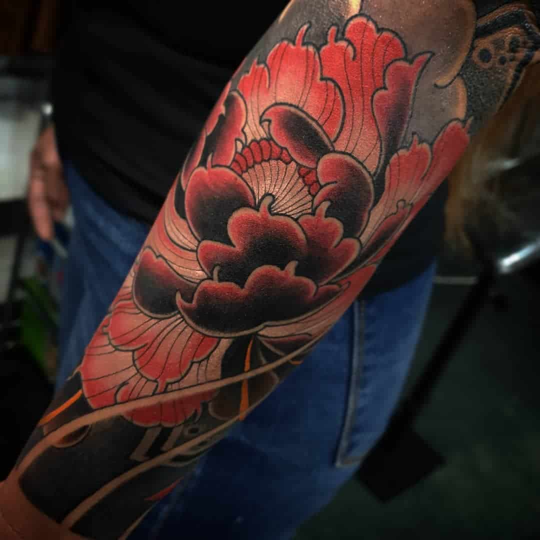 tatuaje flores japonesas 39