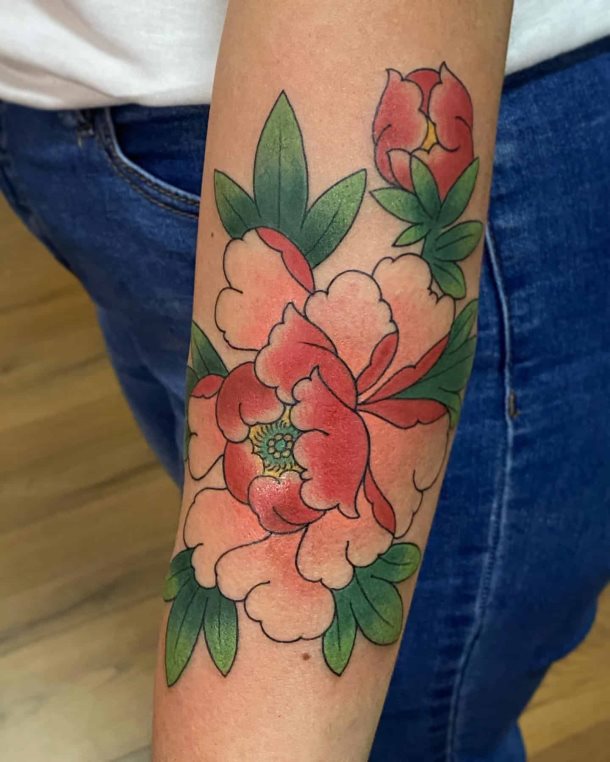 tatuaje flores japonesas 42