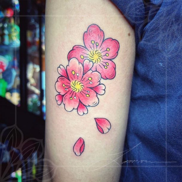 tatuaje flores japonesas 48
