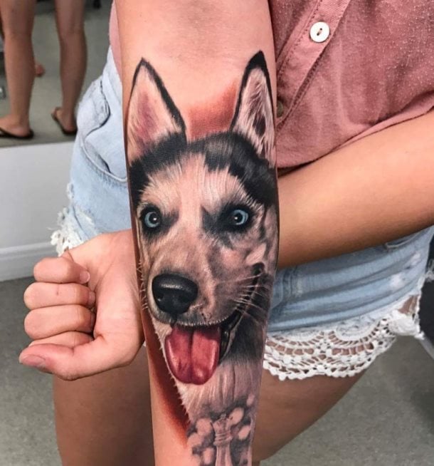Tatuajes de Huskies siberianos – 25 diseños y significados