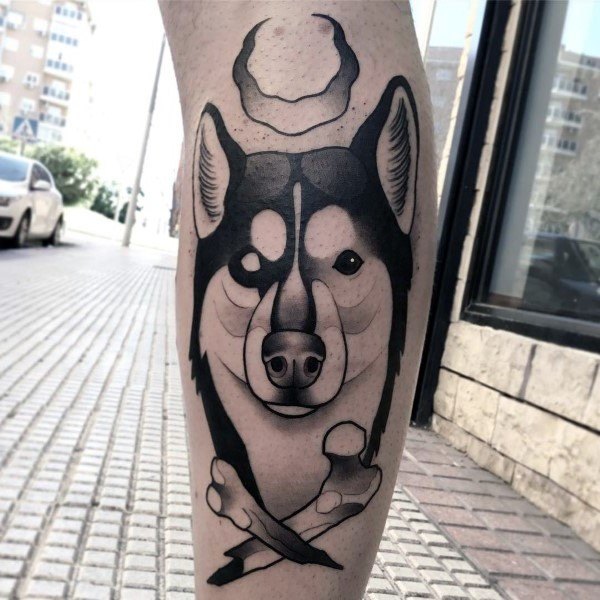 tatuaje husky siberiano 09