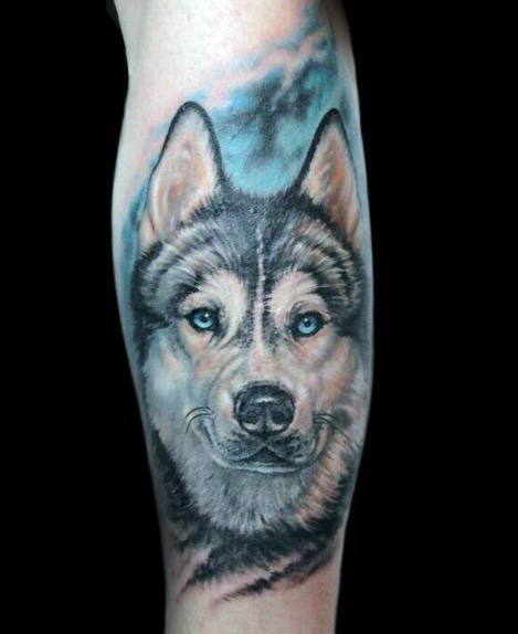 tatuaje husky siberiano 10