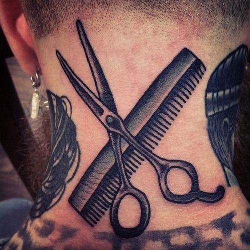tatuaje peluquero barbero 23