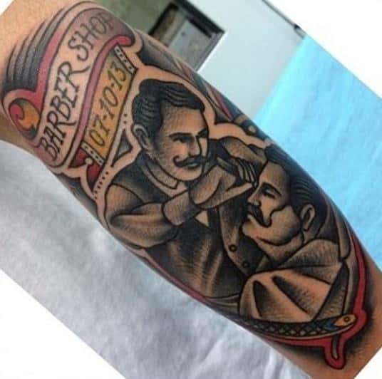 tatuaje peluquero barbero 33