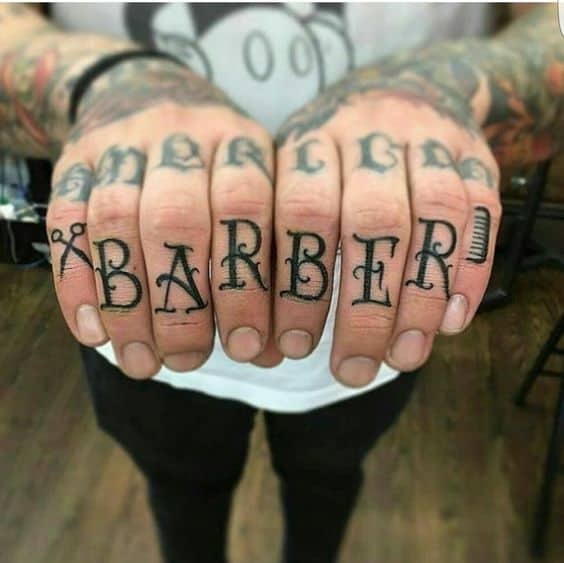 tatuaje peluquero barbero 36