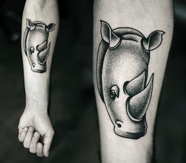 tatuaje rinoceronte 12
