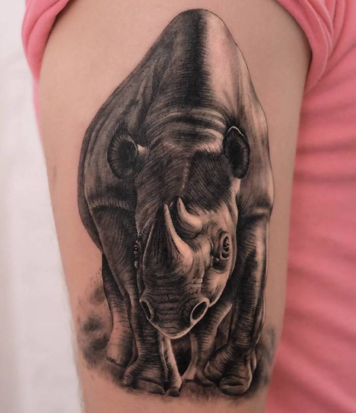 tatuaje rinoceronte 29