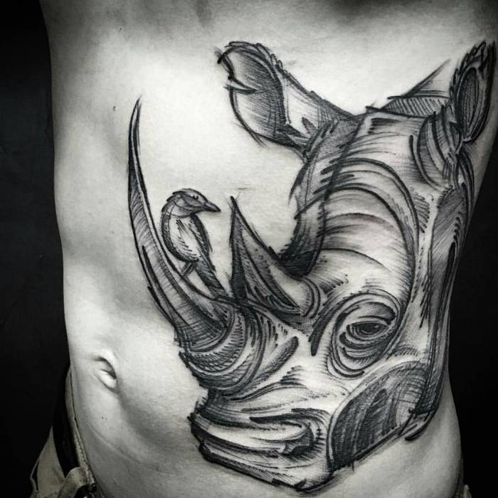 tatuaje rinoceronte 31