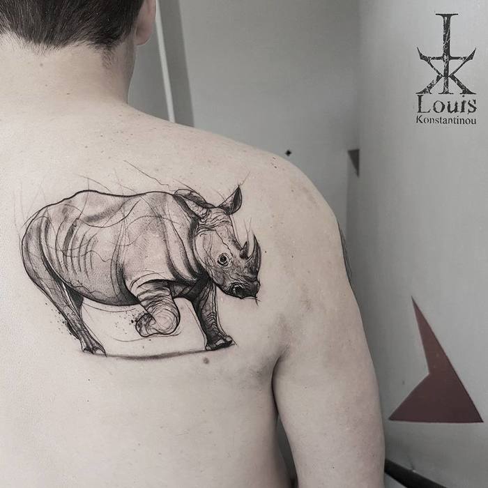 tatuaje rinoceronte 33