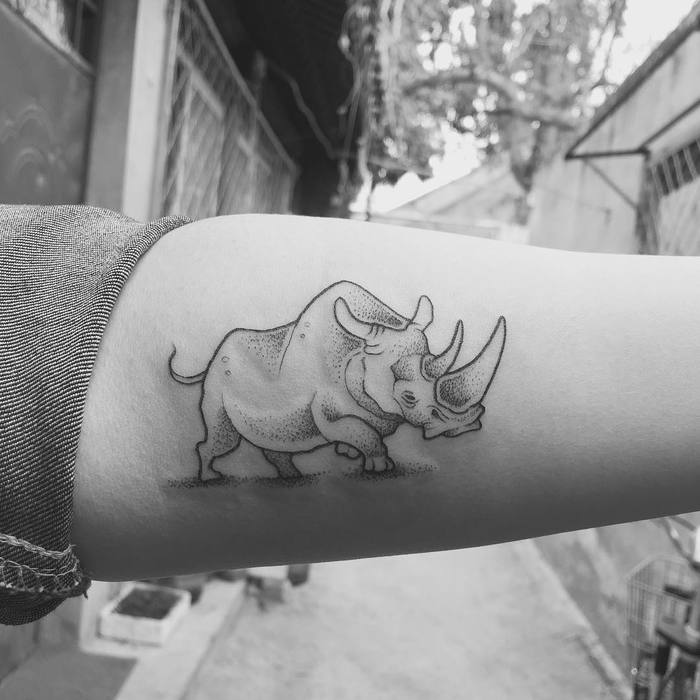 tatuaje rinoceronte 39