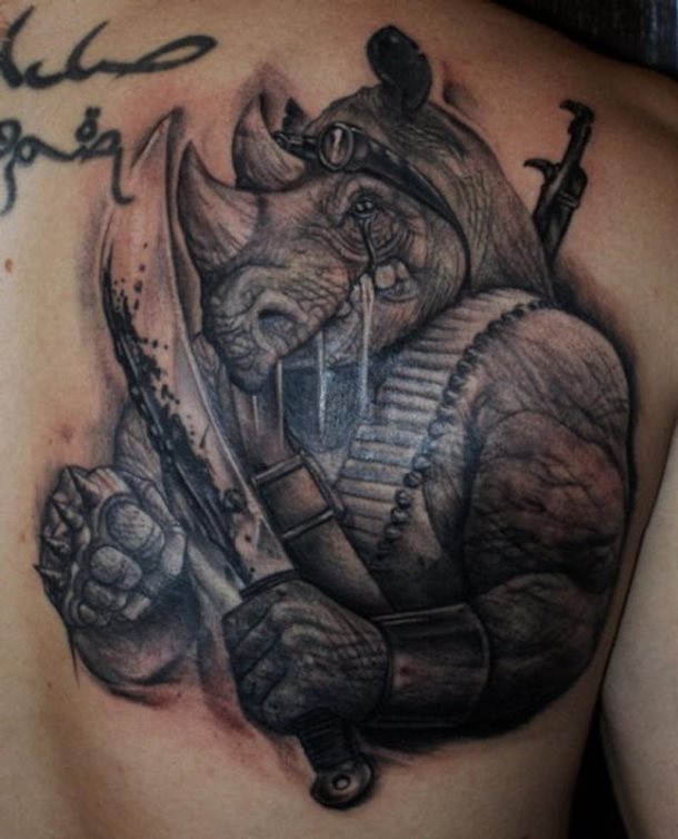 tatuaje rinoceronte 42