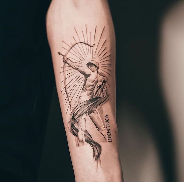 tatuaje signo sagitario 07