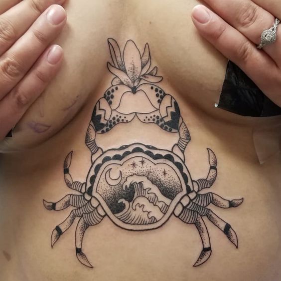 tatuaje signo zodiaco cancer 17