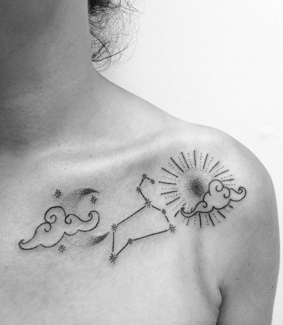 tatuaje signo zodiaco leo 11