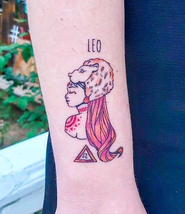 tatuaje signo zodiaco leo 23