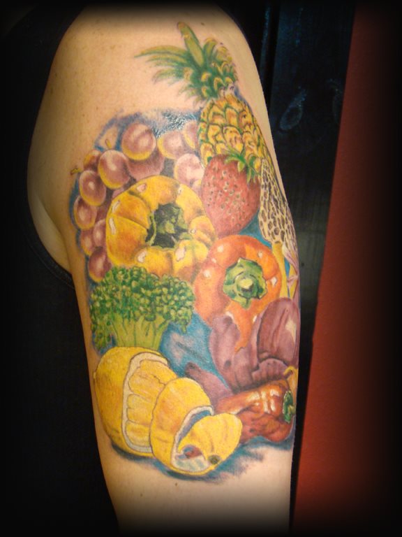 68 Tatuajes de frutas y verduras: Galería de imágenes
