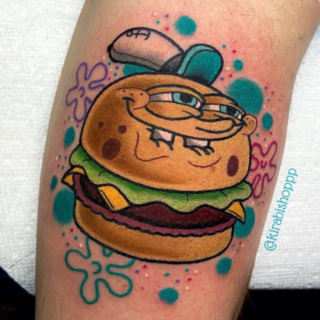 tattoo bob esponja 01