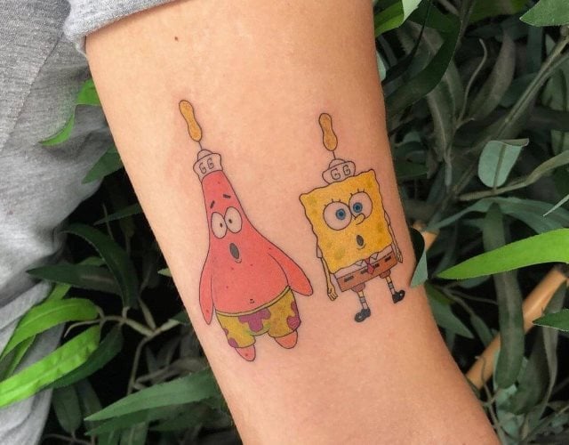 tattoo bob esponja 02