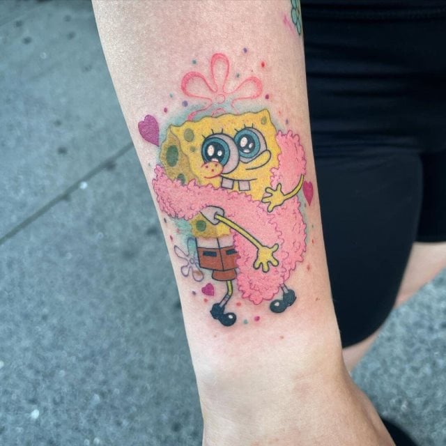 tattoo bob esponja 04