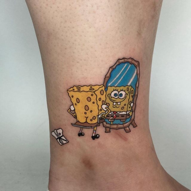 tattoo bob esponja 05