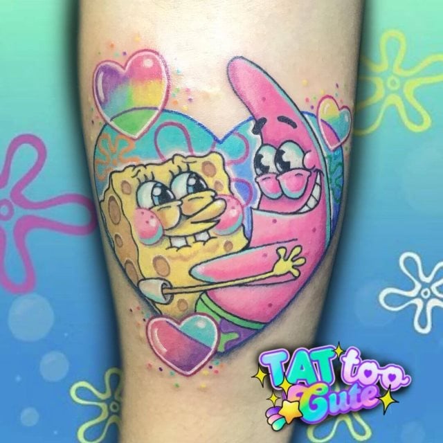 tattoo bob esponja 10