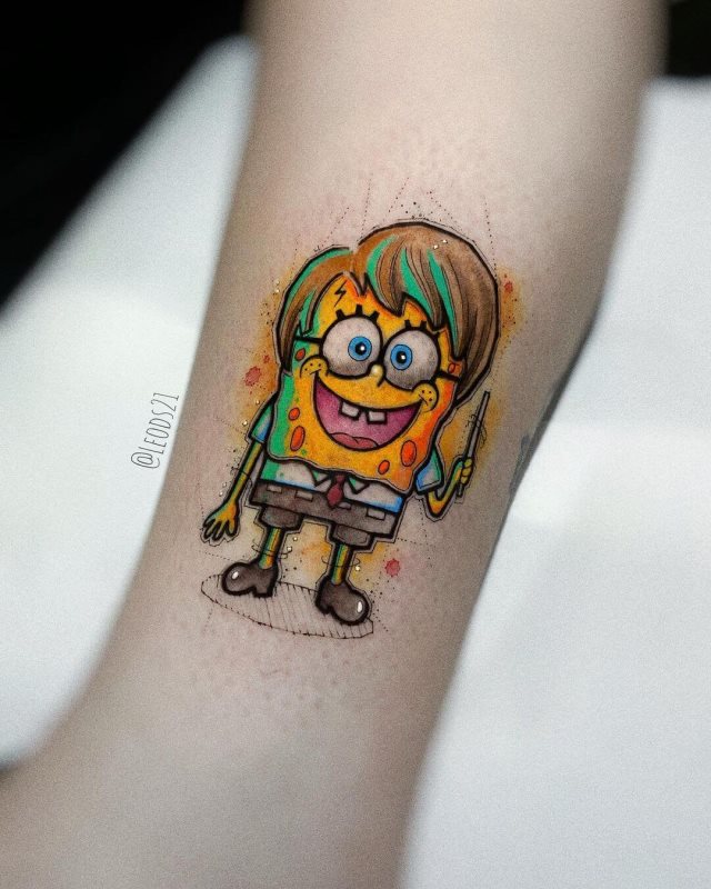 tattoo bob esponja 12