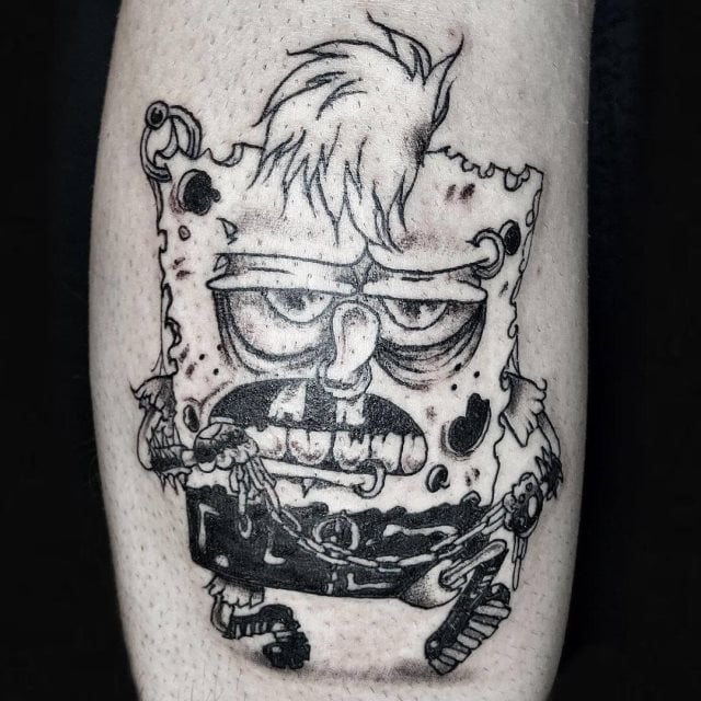 tattoo bob esponja 16