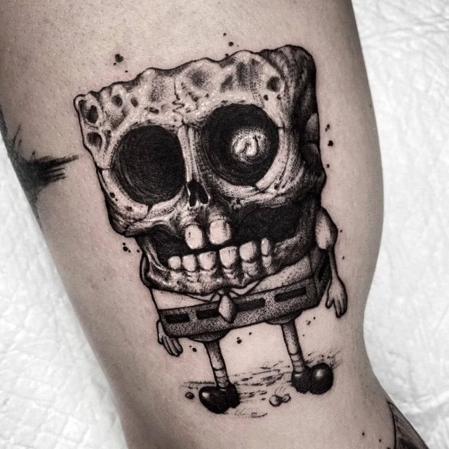 tattoo bob esponja 17