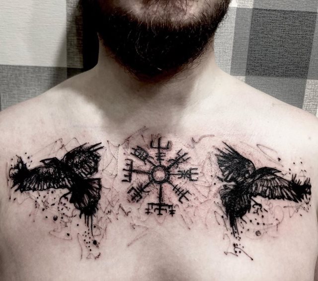 tattoo brujula vegvisir 12