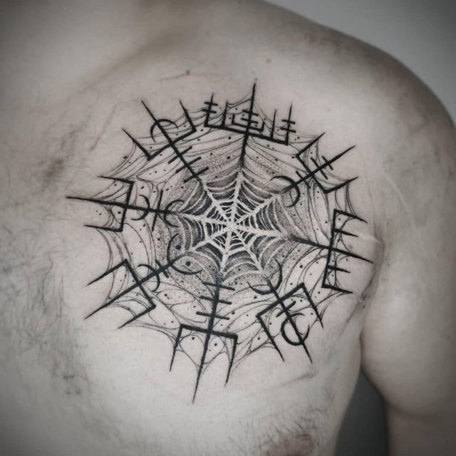 tattoo brujula vegvisir 65