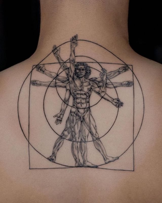 tattoo hombre vitruvio 06