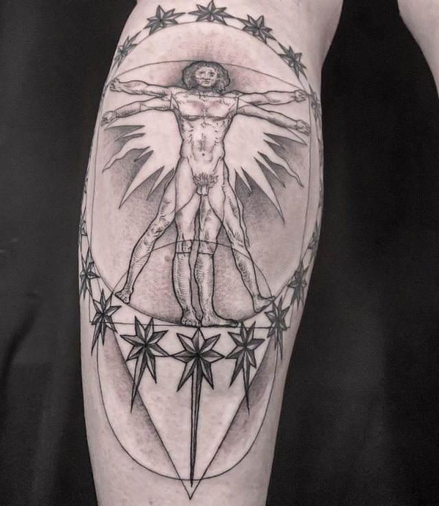 tattoo hombre vitruvio 07