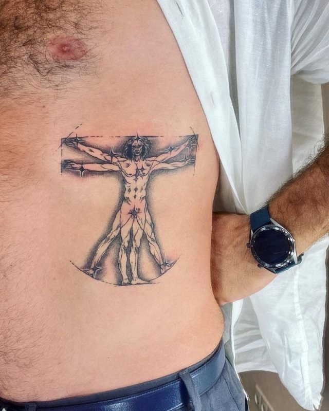 tattoo hombre vitruvio 16