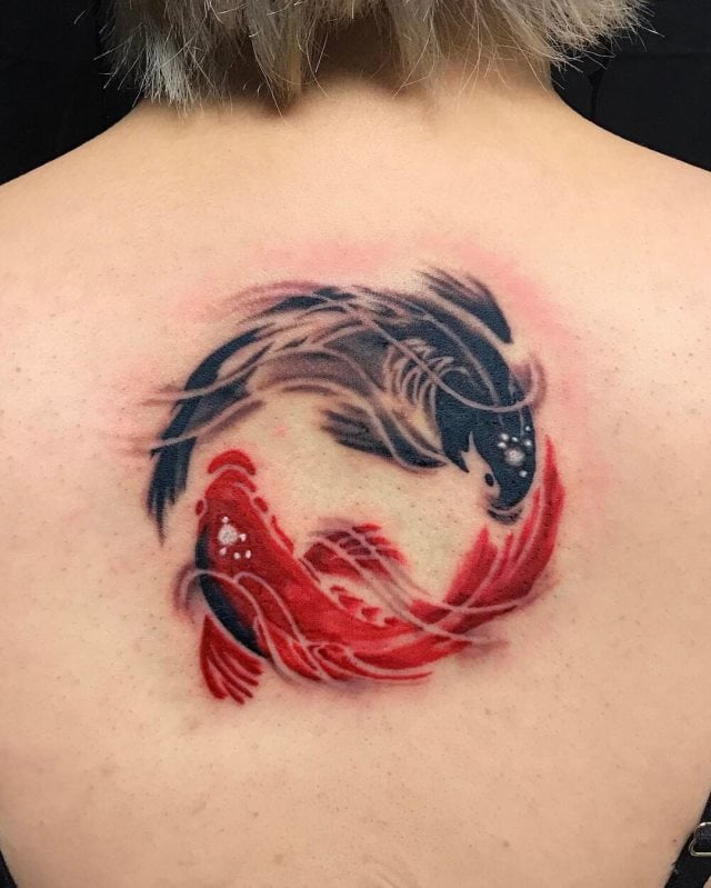 tattoo koi yin yang 03