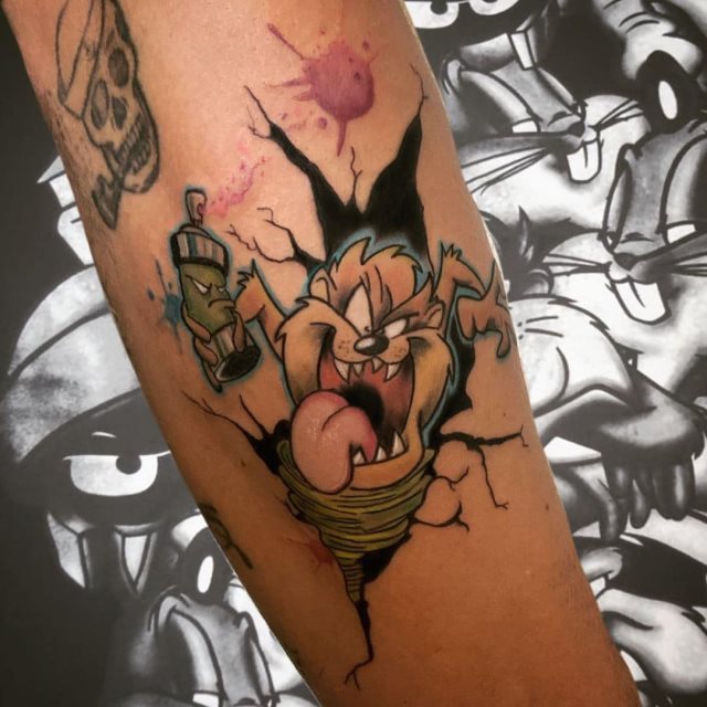 tattoo looney tunes 23